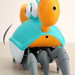 خرچنگ موزیکال شارژی سنسوردار آبی electric induction cute crab blue -اسباب بازی